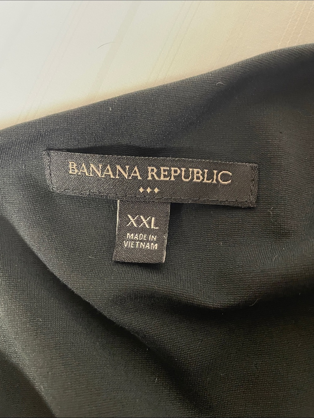 Banana Republic one-shoulder ruffle knit black party dress women’s size XXL - Picture 4 of 14